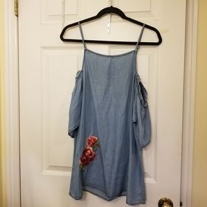 Rue 21 Off the shoulder denim top